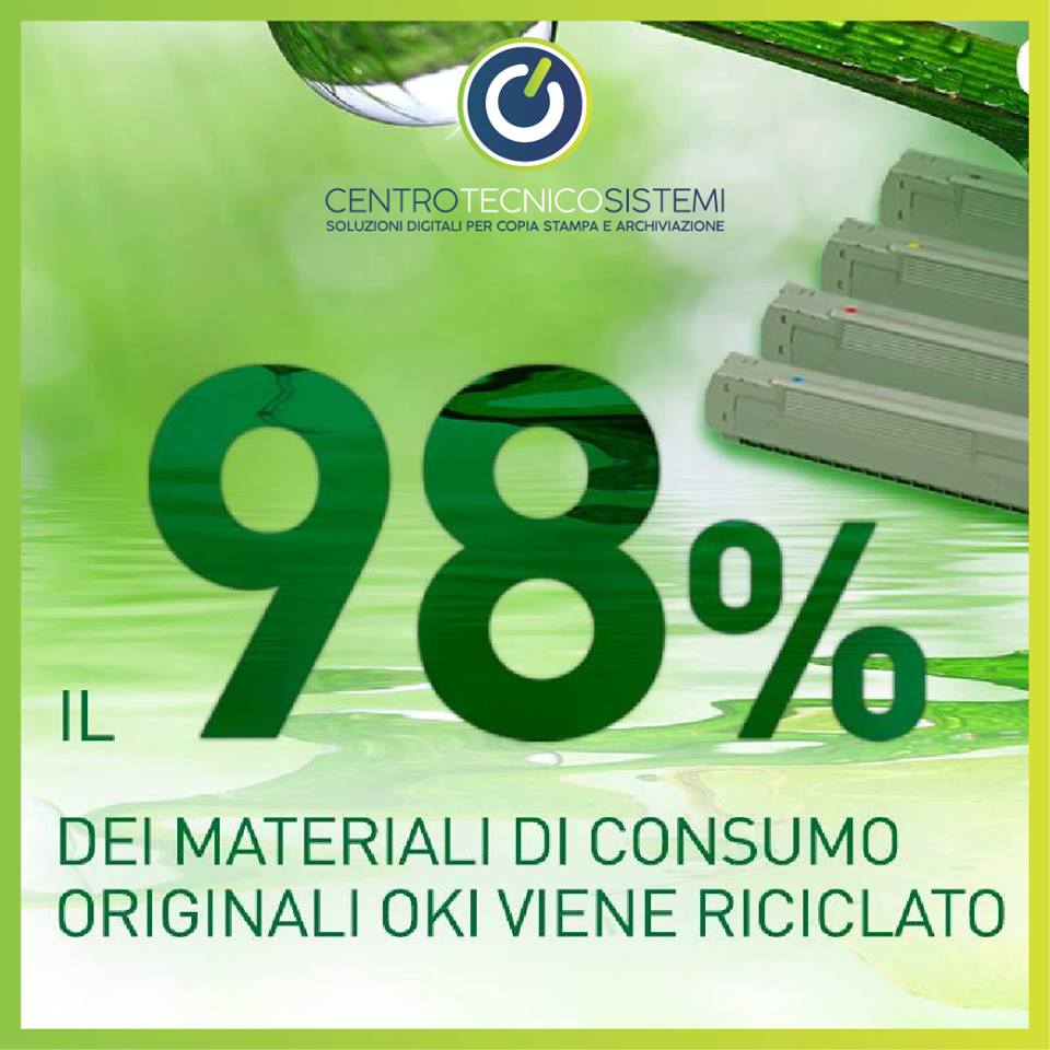 Oki ricicla per il 98%